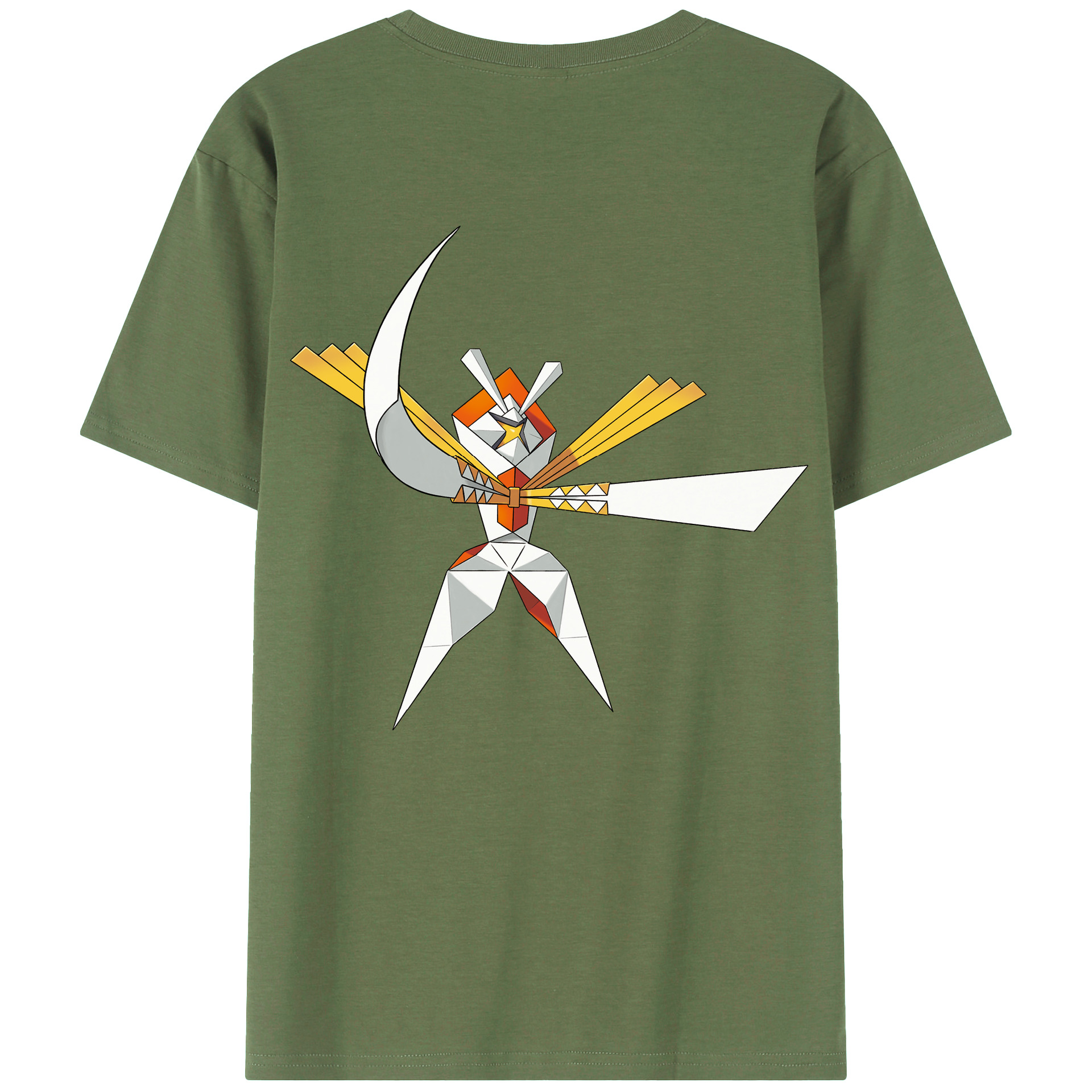 （画像用） ポケットモンスター Pokémon 綿100％ メンズ半袖Tシャツ（バックプリント） 通気性